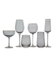 Grey High Ball Glasses with Gold Rim - Home DecorHome Decor - Lulu Loves Home