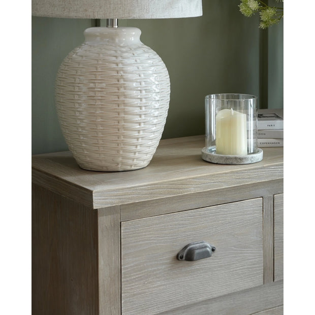 Haldon Collection 12-drawer chest by Hill Interiors, wooden furniture with sleek drawers and modern design.