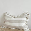 Hallie Beige And White Wide Stripe Cotton Blend Cushion Cover - Soft FurnishingsSoft Furnishings - Lulu Loves Home