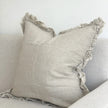 Hallie Beige Linen Ruffled Edge Cushion Cover - Soft FurnishingsSoft Furnishings - Lulu Loves Home