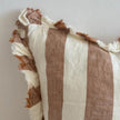 Hallie Rust Brown And White Wide Stripe Cotton Blend Cushion Cover - Soft FurnishingsSoft Furnishings - Lulu Loves Home