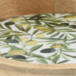 Handcrafted Round Mango Wood Tray - Olives - Home DecorHome Decor - Lulu Loves Home