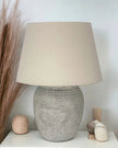 Harrogate Stone Natural Ribbed Lamp - Large - LightingLighting - Lulu Loves Home