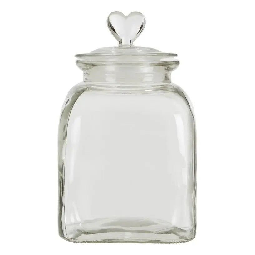 Heart Topped Glass Storage Jar - Home DecorHome Decor - Lulu Loves Home