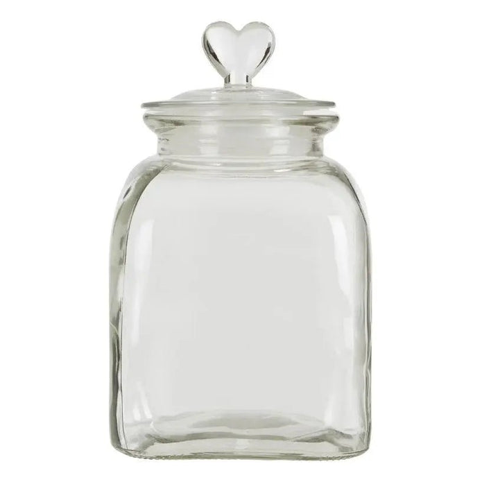 Heart Topped Glass Storage Jar - Home DecorHome Decor - Lulu Loves Home