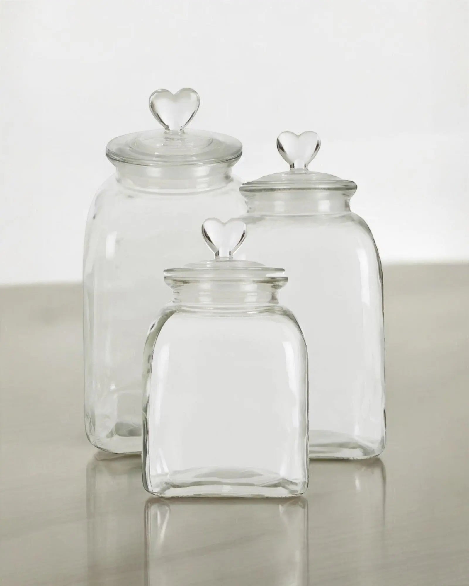 Heart Topped Glass Storage Jar - Home DecorHome Decor - Lulu Loves Home