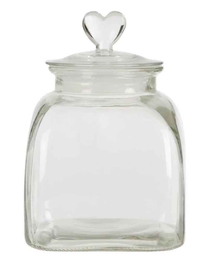 Heart Topped Glass Storage Jar - Home DecorHome Decor - Lulu Loves Home