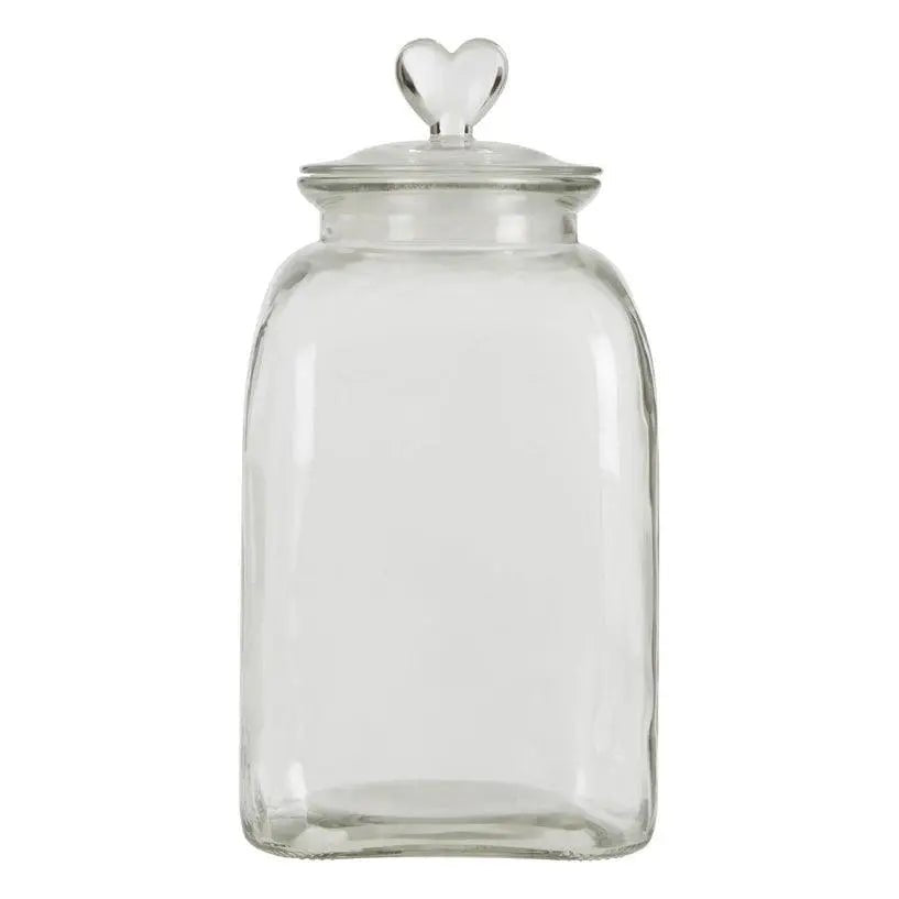 Heart Topped Glass Storage Jar - Home DecorHome Decor - Lulu Loves Home