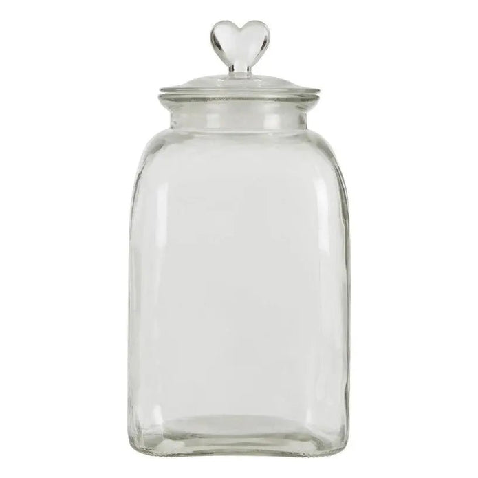 Heart Topped Glass Storage Jar - Home DecorHome Decor - Lulu Loves Home
