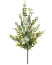 Artificial soft white flower arrangement stem from Heaven Sends, realistic artificial plants for home decor or floral displays.