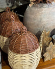 Rattan Acorn Storage Basket with Lid – Natural Decorative Storage Solution - Seasonal Decor - AutumnSeasonal Decor - Autumn - Lulu Loves Home