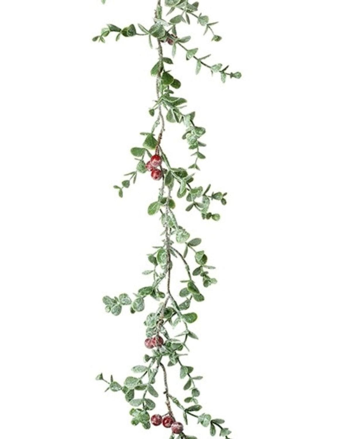 Christmas eucalyptus and red berry garland by Heaven Sends, featuring lush greenery and vibrant red berries for festive decor.