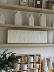Large white metal Christmas sign by Heaven Sends with 