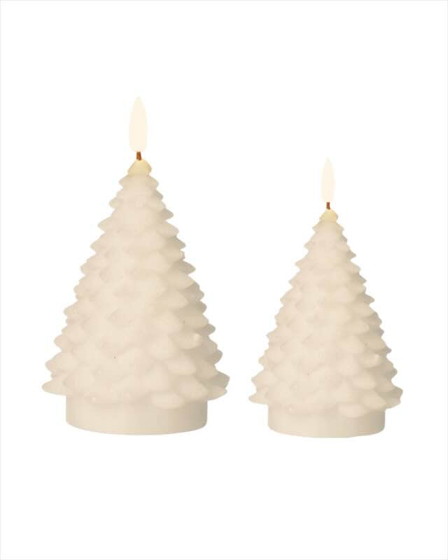 LED Light Up White Christmas Tree Candle