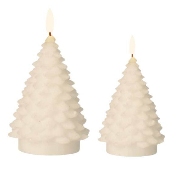 LED Light Up White Christmas Tree Candle