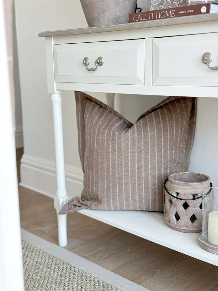 Heritage Two Drawer Neutral Console Table - PRE ORDER TWO WEEK DELIVERY - Furniture And MirrorsFurniture And Mirrors - Lulu Loves Home