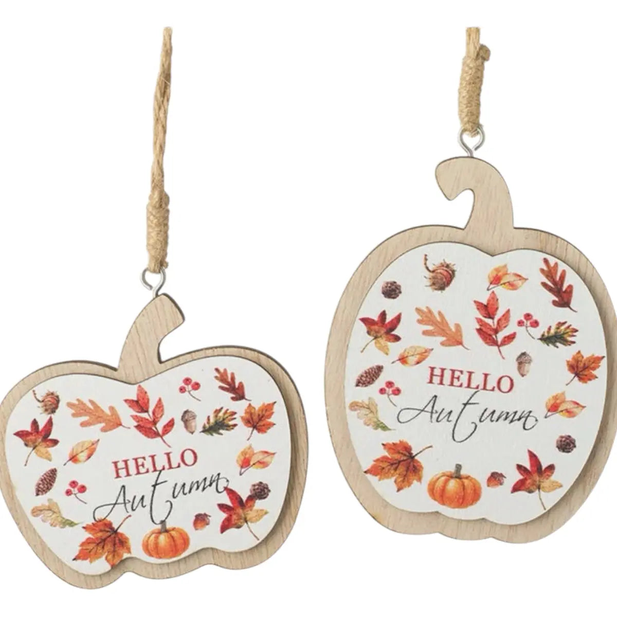 Hello Autumn Wooden Hanging Pumpkin, alternate product detail
