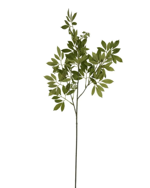 Tall green artificial fennel stem from Hill Interiors, realistic faux foliage for home or office decor.