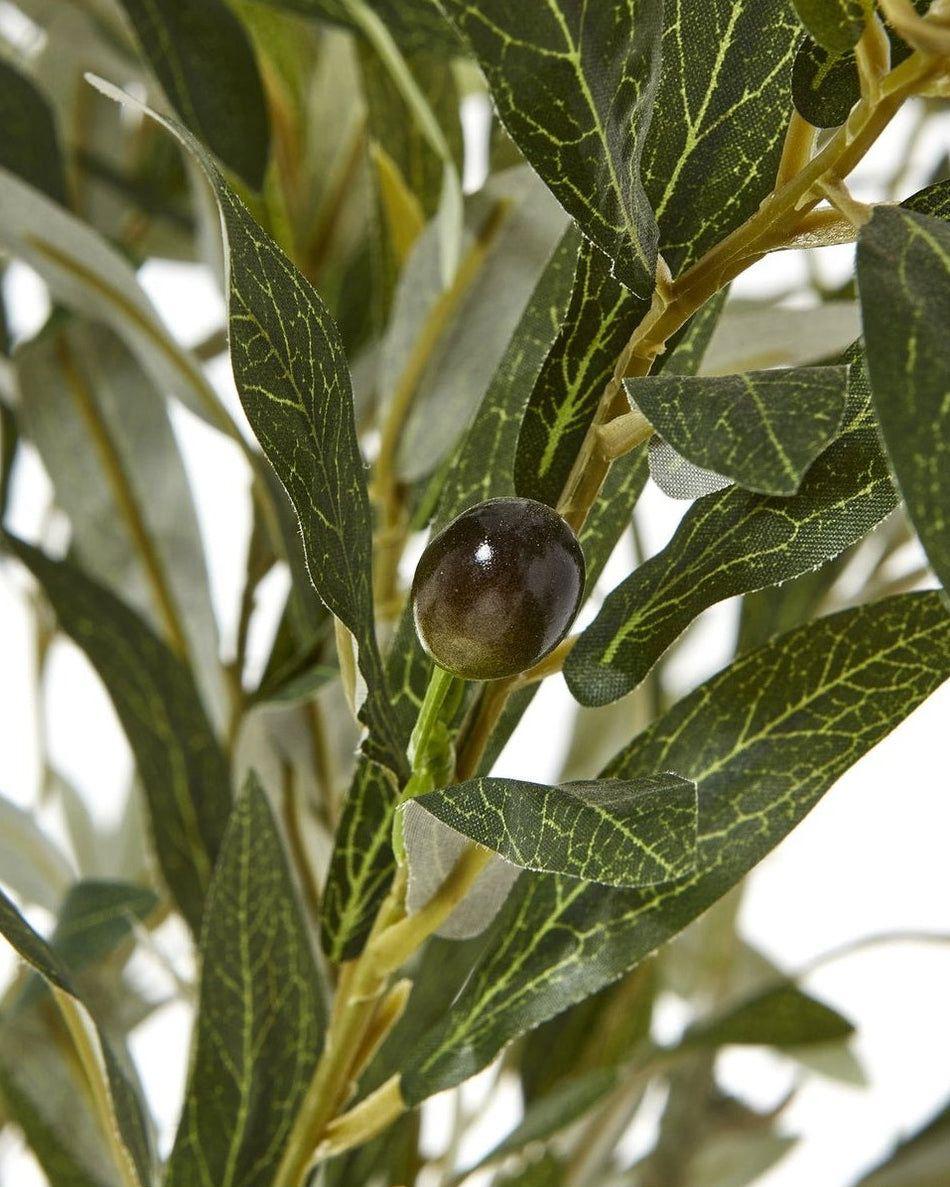 Medium artificial faux olive tree from Hill Interiors, Calabria style, with realistic green leaves and a sturdy pot.