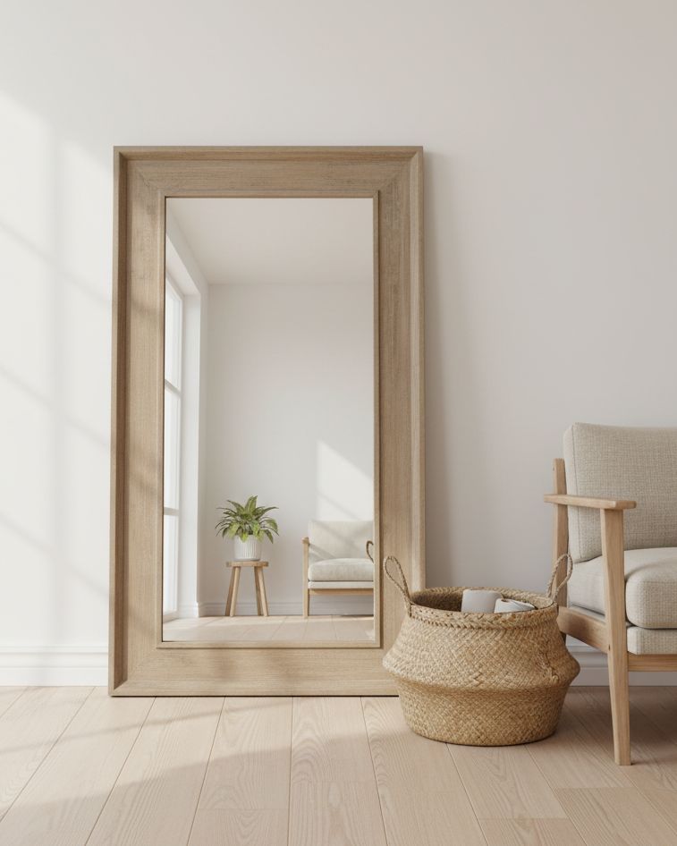 Hill Interiors Copgrove Extra Large Floor Standing Mirror, full-length furniture mirror with sleek frame.