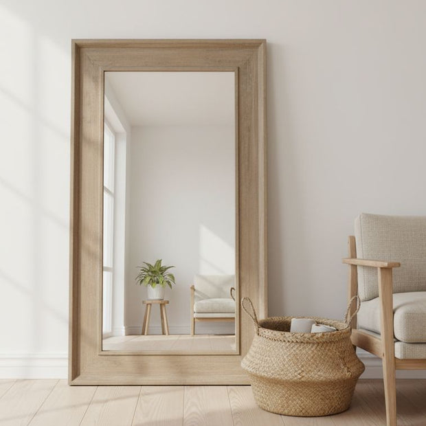 Hill Interiors Copgrove Extra Large Floor Standing Mirror, full-length furniture mirror with sleek frame.