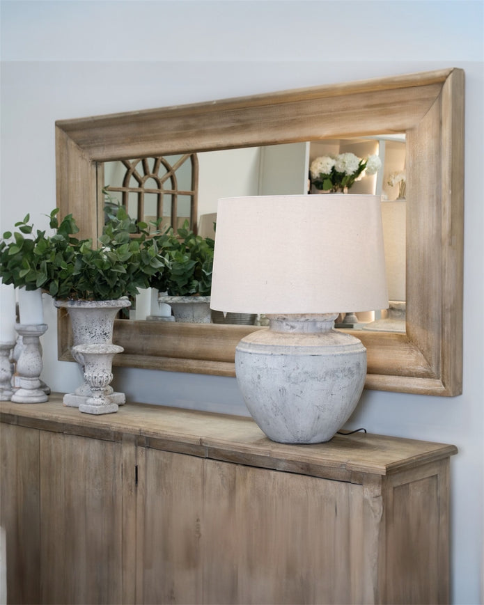 Large floor-standing mirror by Hill Interiors, Copgrove Extra Large Mirror, showcasing a sleek, modern furniture mirror for home decor.