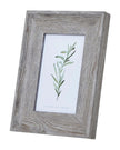 Neutral wooden photo frame with a wide border, perfect for 4x6 photos, by Hill Interiors.