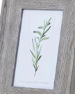 Neutral wooden photo frame with wide border, designed for 4x6 photos, by Hill Interiors. Ideal for framing personal photos.