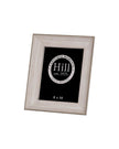 White washed wood 8x10 photo frame from Hill Interiors, showcasing a classic rectangular picture frame design.