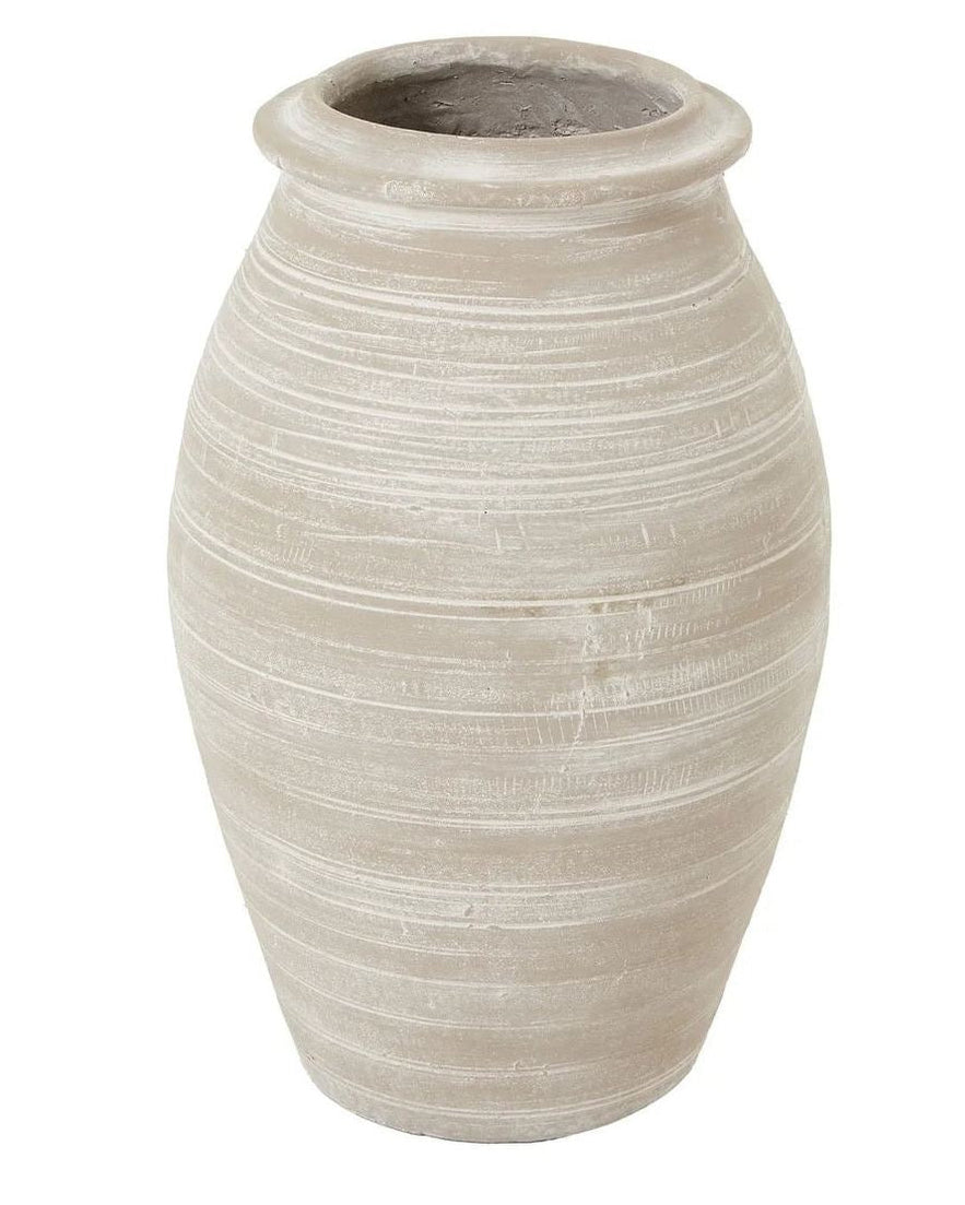 Actium Shaded Sand Vase by Hill Interiors, elegant ceramic vase with a warm shaded sand finish, suitable for decorative display.