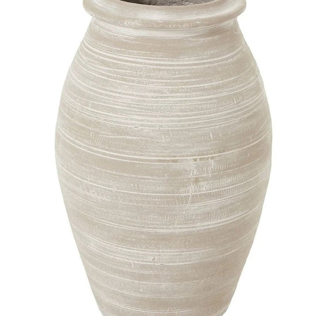 Actium Shaded Sand Vase by Hill Interiors, elegant ceramic vase with a warm shaded sand finish, suitable for decorative display.