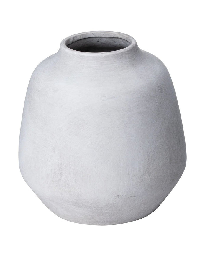 Darcy Ople Vase by Hill Interiors, elegant ceramic vase with a textured finish, ideal for decorative display in living spaces.