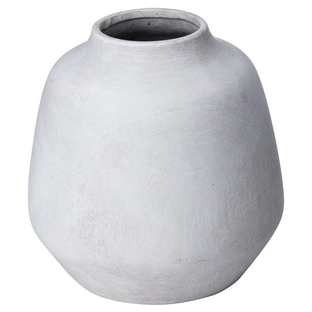 Darcy Ople Vase by Hill Interiors, elegant ceramic vase with a textured finish, ideal for decorative display in living spaces.