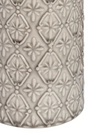 Large beige ceramic Nero vase with intricate patterned design, crafted by Hill Interiors, perfect for stylish home decor.