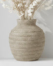 Medium Tuscan Grey Vase by Hill Interiors, showcasing a stylish ceramic vase with a textured grey finish.