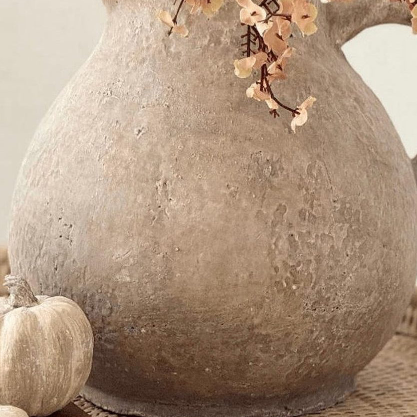Mediterranean Earthenware Brown Jug - PRE ORDER FOUR WEEK DELIVERY