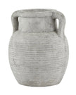 Neutral stone Athena Amphora Vase by Hill Interiors, featuring a classic ceramic design with a wide body and narrow neck.