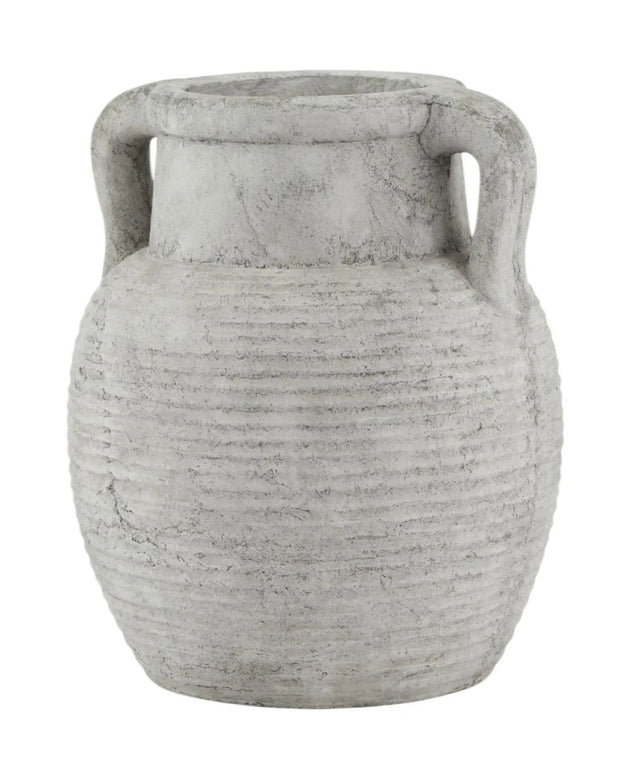Neutral Stone Amphora Vase - VasesVases - Lulu Loves Home