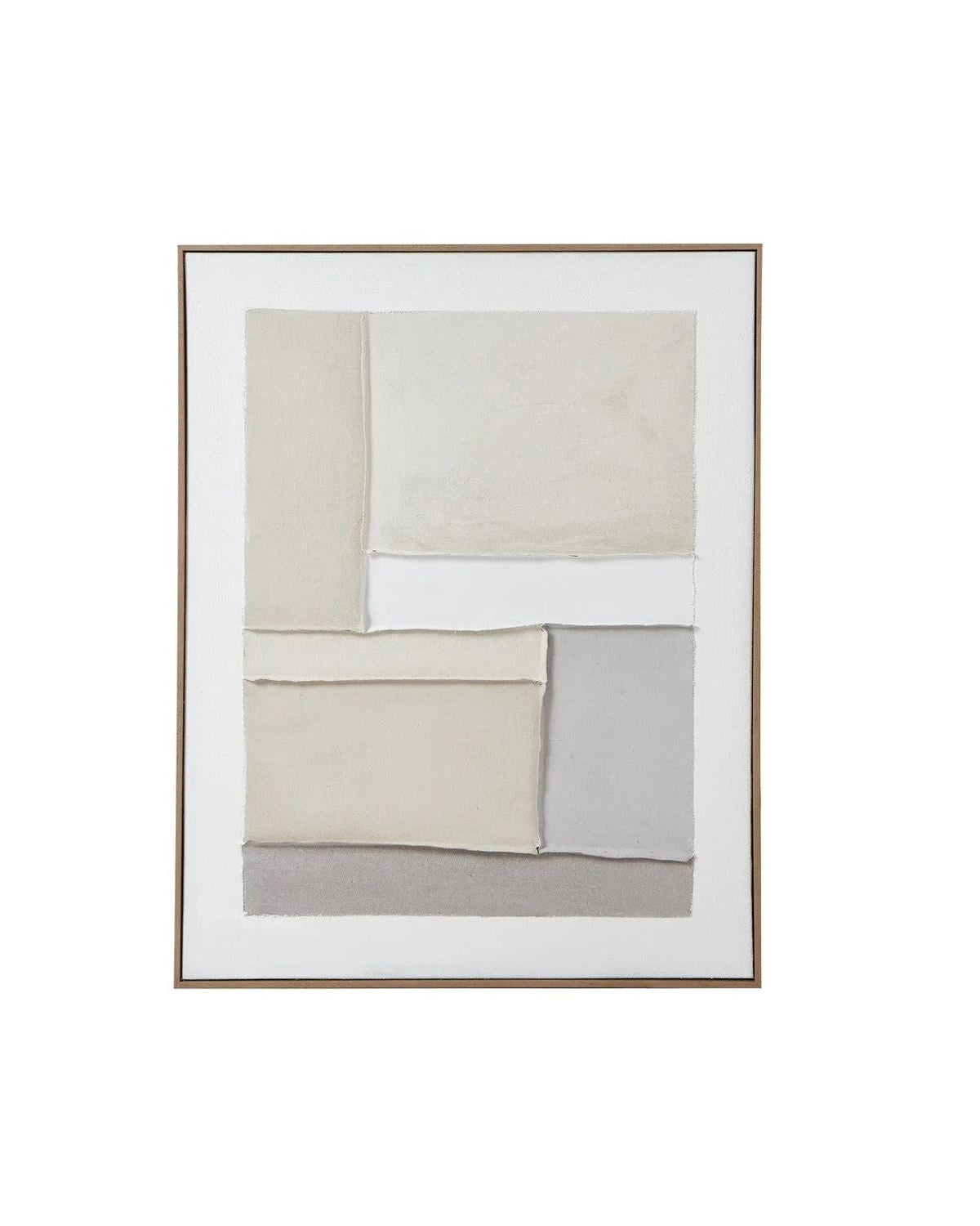 Contempo Alpha framed painting on canvas wall art by Hill Interiors, featuring modern abstract design in neutral tones.