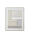 Contempo Alpha framed painting on canvas wall art by Hill Interiors, featuring modern abstract design in neutral tones.