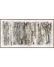 Ethereal hand-painted canvas wall art in a wooden frame, showcasing abstract pastel colors and artistic brushstrokes by Hill Interiors.