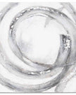 Hand-painted Galaxy Silver and Grey Wall Art canvas by Hill Interiors, featuring abstract cosmic design.
