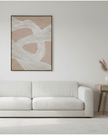 Neutral Clayre Line framed canvas wall art by Hill Interiors, featuring abstract design and modern decor for living spaces.