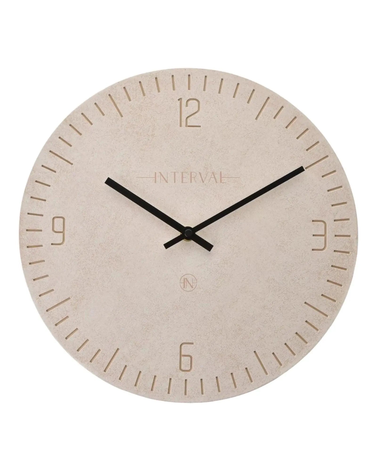 Interval Wall Clock - Beige Stone - ClocksClocks - Lulu Loves Home