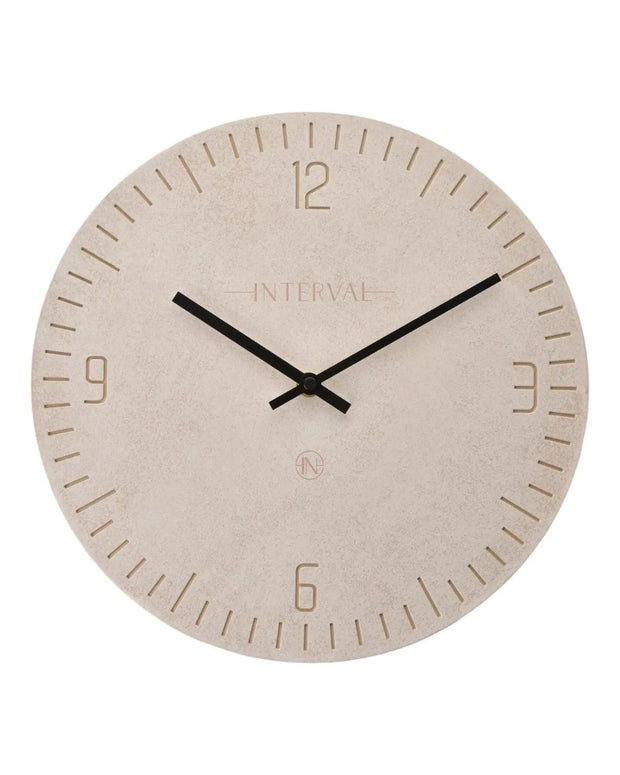 Interval Wall Clock - Beige Stone - ClocksClocks - Lulu Loves Home