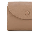Burgundy Jamie Bags soft grain RFID compact wallet with multiple card slots and a sleek, stylish design.