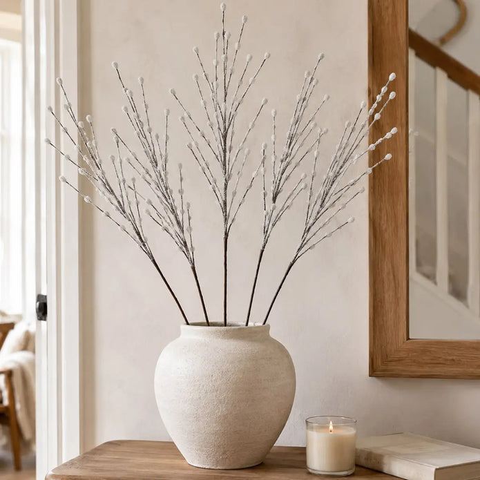 Snowy Twig Branch, close-up product detail