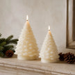 LED Light Up White Christmas Tree Candle, close-up product detail
