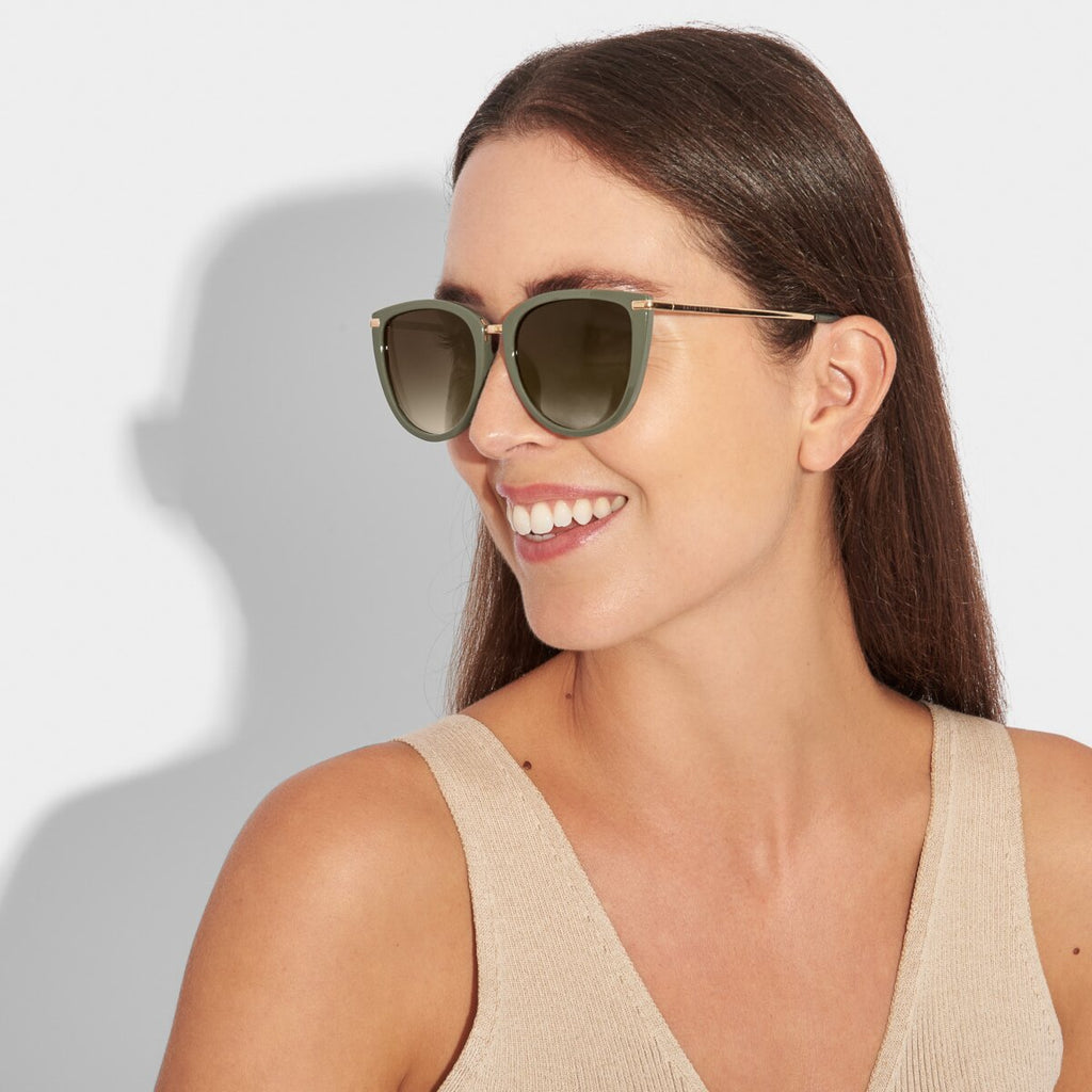 Katie Loxton - Sardinia Sunglasses in Khaki - Lulu Loves Home - Accessories - Sunglasses & Chains