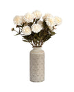 Large Beige Ceramic Patterned Nero Vase - VasesVases - Lulu Loves Home